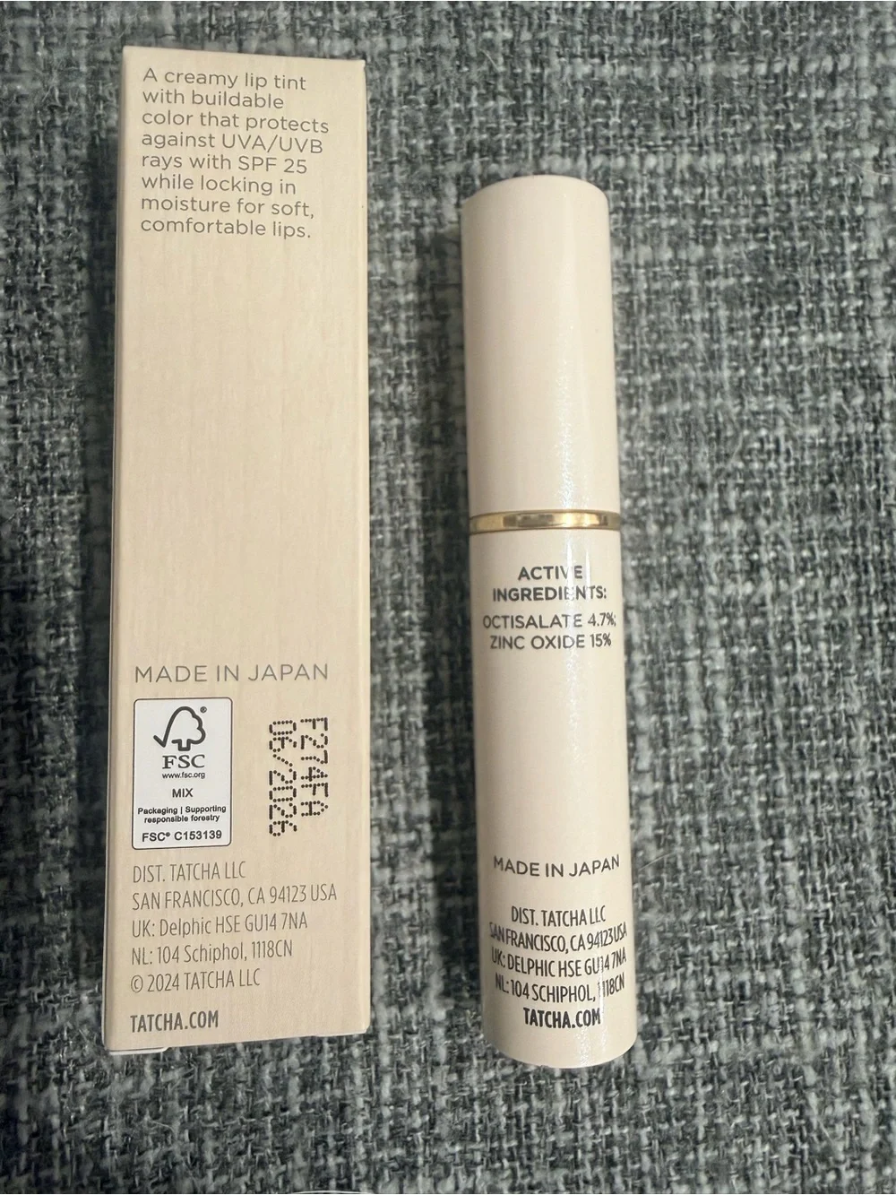 Tatcha Lip Tint Balm in Plum Blossom